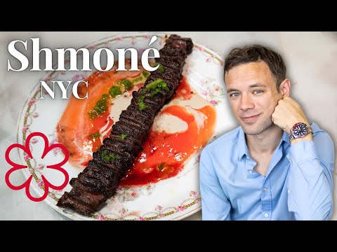 Eating at Shmoné. NYC. The First Michelin Starred Israeli Restaurant in the US