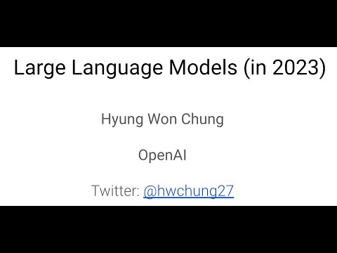 Large Language Models (in 2023)