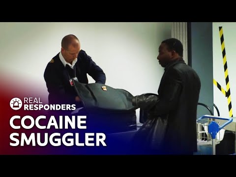 Police Expose Cocaine Smuggler With Drugs Hidden in His Suitcase | Real Responders