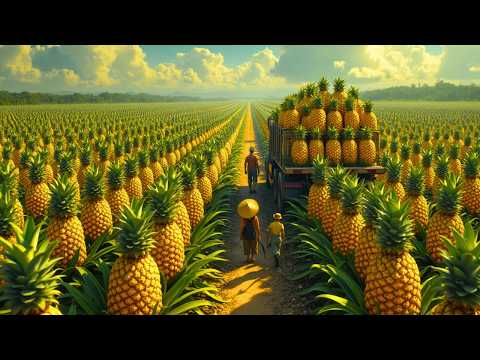 🍍 CÓMO se CULTIVA la PIÑA | La FRUTA TROPICAL MÁS DULCE del MUNDO