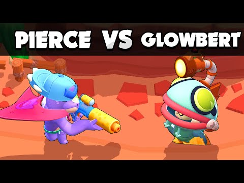 NEW!!! PIERCE vs GLOWBERT | 1 vs 1 | Brawl Stars