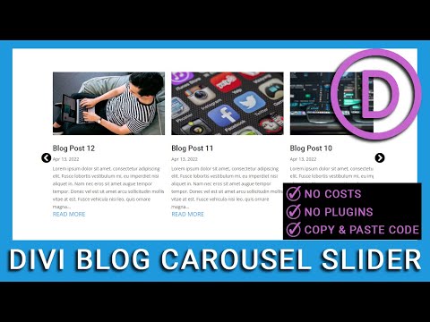 How to Easily Add A Divi Carousel Slider to the Blog Module