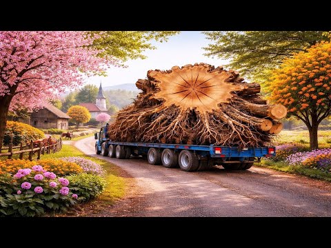 From an Abandoned Giant Tree Stump to a Stunning Piece of Furniture