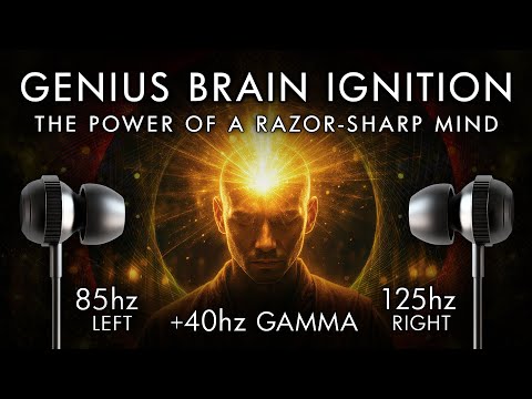 Genius Brain Ignition - 40 Hz Gamma Binaural Beats - The Power of a Razor-Sharp Mind