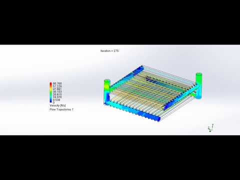 Climate Battery Greenhouse Airflow Velocity Simulation - Side View Four Layer Design