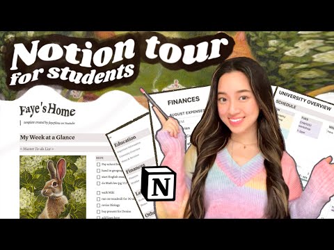 the BEST organization & productivity system for students 🍎 Notion tour + free template