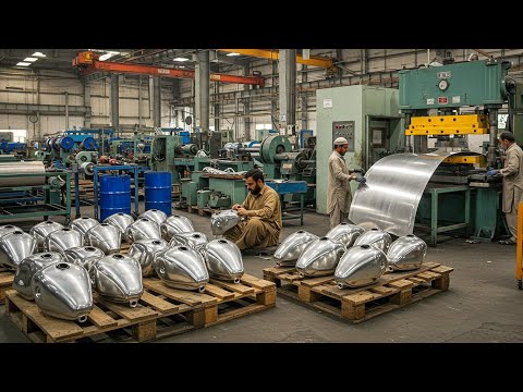 “Complete Motorcycle Fuel Tank Manufacturing Process | From Raw Metal to Finished Tank”