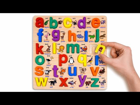 Learn Alphabet, Colors, Numbers & Animals 🧩🔤 Fun Educational Puzzles for Kids