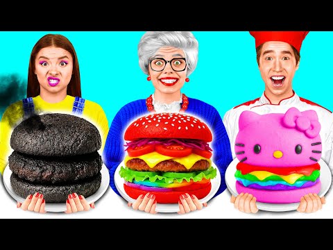 我vs奶奶 烹飪挑戰 | 瘋狂的烹飪想法