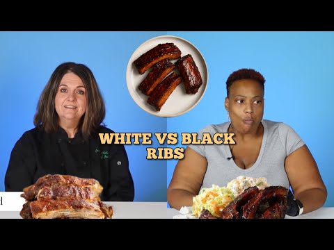 White vs black : We Try Each Others BBQ Ribs| Taste Wars 