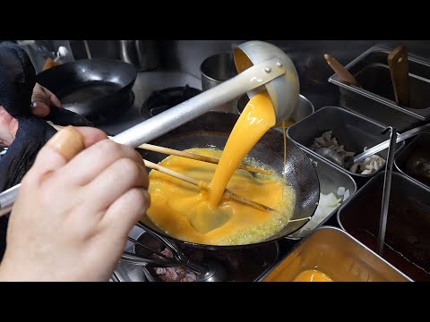 가장 빠른 일본식 오므라이스 달인 / The fastest Japanese omelet rice master - japanese street food