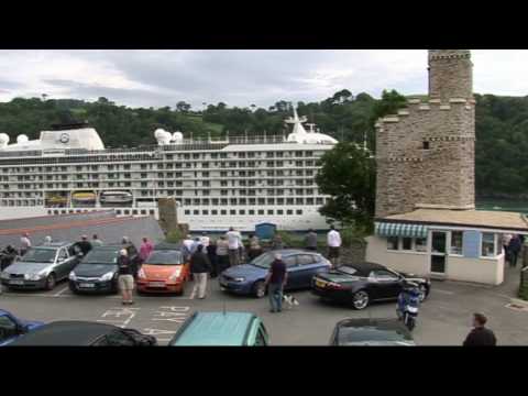 THE WORLD CRUISE LINER VISITS DARTMOUTH UK  ON JULY 27th 2010.