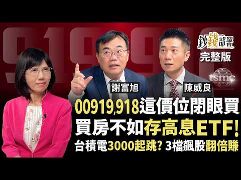 00919,918這價位閉眼買！高股息ETF完勝買房收租？台積電上看3000元 3檔翻倍飆股值得盯《鈔錢部署》盧燕俐 ft.謝富旭 陳威良 20250610
