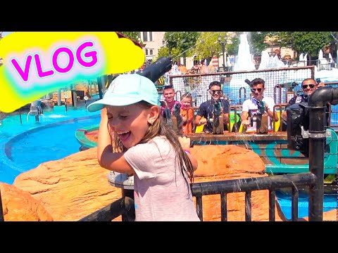 Водные ПРИКЛЮЧЕНИЯ Челлендж Дети и родители в парке развлечений Влог