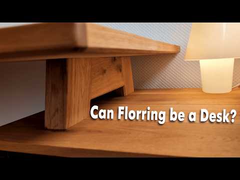 From Trash to Desk – I Rebuilt Old Flooring Into Something Beautiful