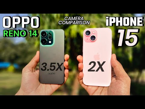 OPPO Reno 14 Vs iPHONE 15 Detailed Camera Comparison 🔥