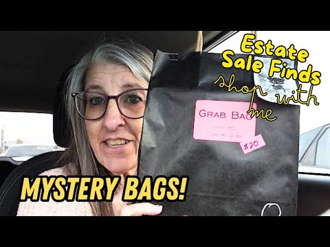 I FOUND MYSTERY BAGS! Estate Sale Shopping