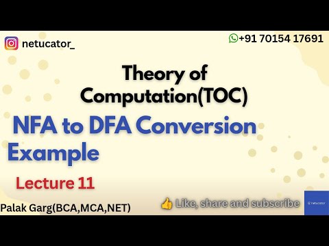 NFA to DFA Conversion | Second Last Bit = 1 Example#ugcnet#gate#toc#nfa#dfa#computerscience#gatecs