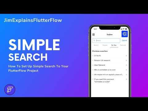 FlutterFlow - How To Set Up Search Bar