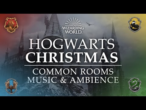 Hogwarts Christmas | Common Rooms Ambience, 17 4K Holiday Scenes for Relaxation and Celebration