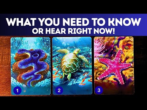 What You Need To Know/Hear Right Now!⏐TAROT • pick a card