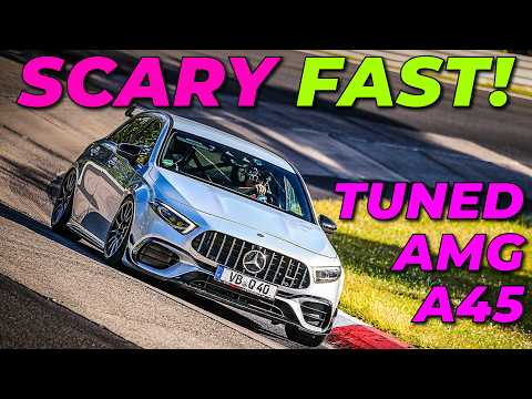 SCARED in a tuned 525hp POSAIDON AMG A45S on the Nordschleife