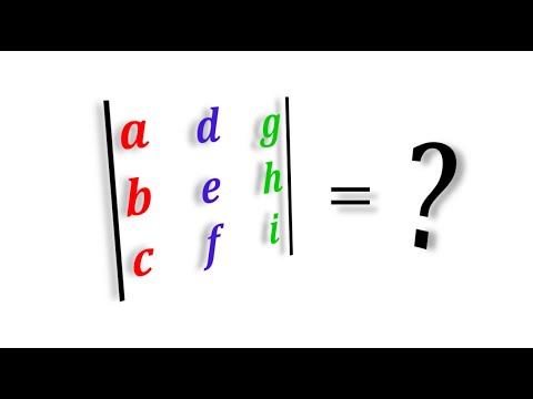 Вывод формулы определителя матрицы третьего порядка