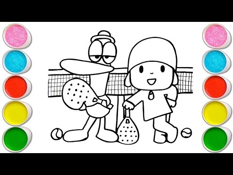 Pocoyo And Pato Cartoon Drawing, Painting & coloring For Kids and Toddlers_ Child Art