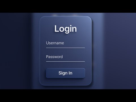 Glassmorphism Login Form Using Only HTML & CSS | Modern UI Design Tutorial