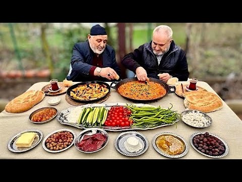 THE BEST TURKISH VILLAGE BREAKFAST EVER 🍳 EASY RECIPES❗️ OUTDOOR COOKING
