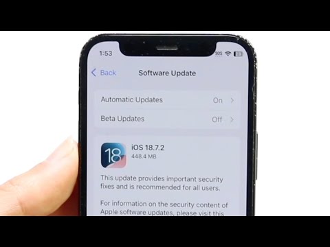Apple Doesn't Like iOS 18.7.2