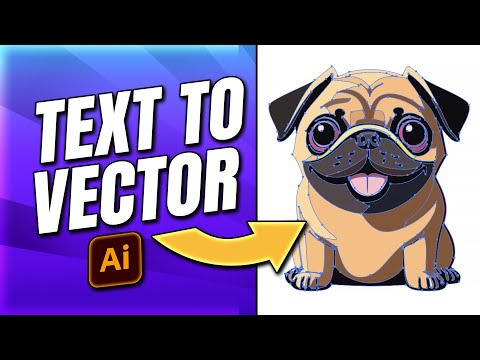 NEW AI Generates SVG files!🤯 Adobe Illustrator Text to Vector Tutorial