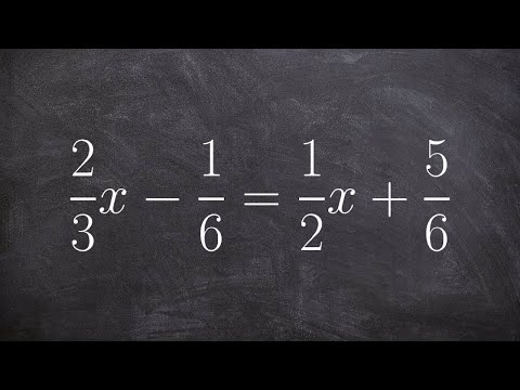 Solving a multi-step equation with fractions and variable on both sides