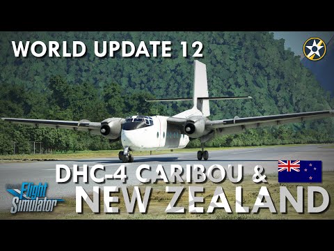 DHC-4 Caribou in New Zealand - MSFS World Update 12 - Queenstown to Milford Sound