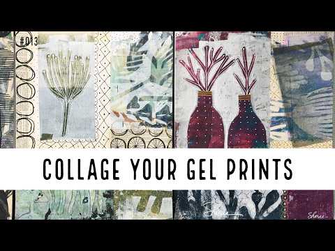 Turn Gel Prints into Collage Art With a Design Template