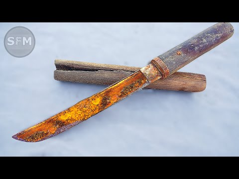 Restoration Antique Rusty Old Japanese Knife