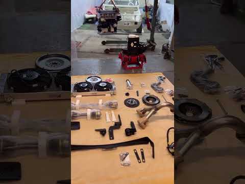 All of the parts I’ve gathered up over the last couple of months #engineswap #vr6swap
