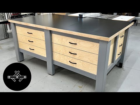 Out feed table part 2 with storage to improve organization.