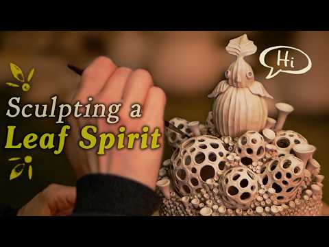 Relaxing crafting 🌼 I'm making a ceramic Flowerbrick 🌼 Otherworldly pottery