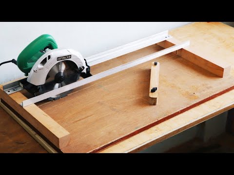 Homemade Circular Saw Crosscut Jig || DIY Circular Saw Miter Jig