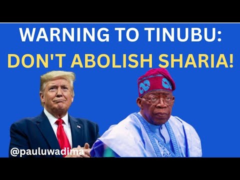 "SHARIA LOVING MUSLIMS MADE YOU PRESIDENT, Don't Listen To TRUMP"- 40 Muslim Groups WARN Tinubu 