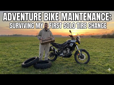Adventure Bike Maintenance: Surviving My First Solo Tire Change