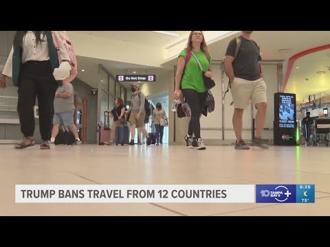 Trump announces travel ban affecting a dozen countries set to go into effect Monday