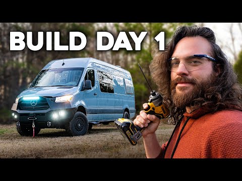 Building an Off-Road GAMING CAMPER VAN (Episode 1)