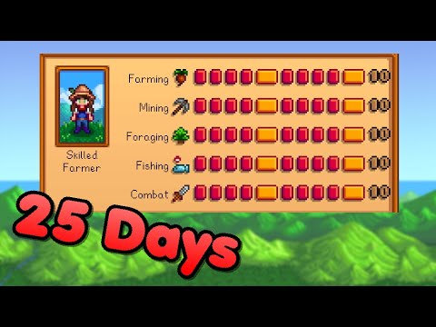 How Soon Can I Max All Skills in Stardew Valley?