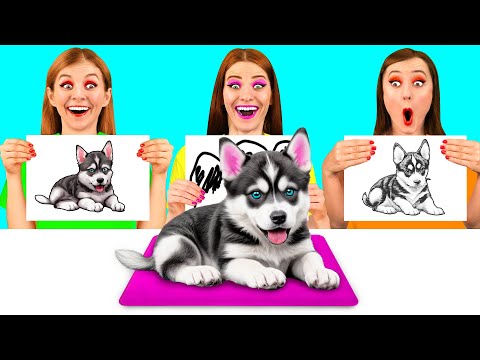 Who Draws it Better Take The Prize | Drawing Hacks by PaRaRa Challenge