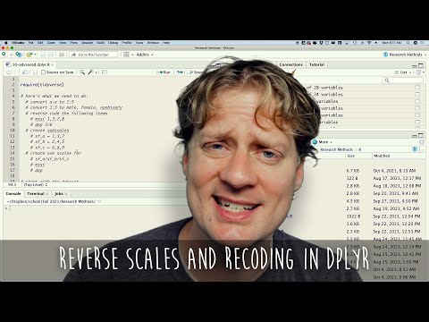 Recoding and reverse coding variables in dplyr
