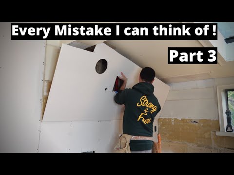 Every Beginner Drywall Mistake I can think of (3/3)