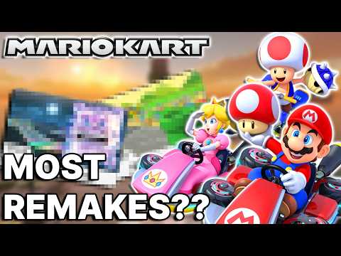 Which Mario Kart track has been remade the most?