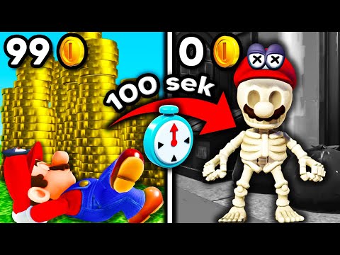 Mario Odyssey, aber man verliert 1 Münze pro Sekunde (0 = Tod)